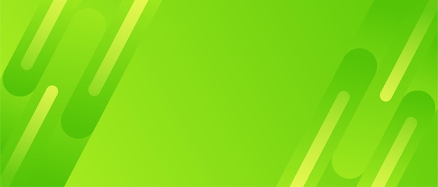 green wavy background banner modern design