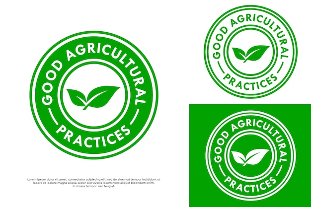 Vector a green and white logo for agricultural produce