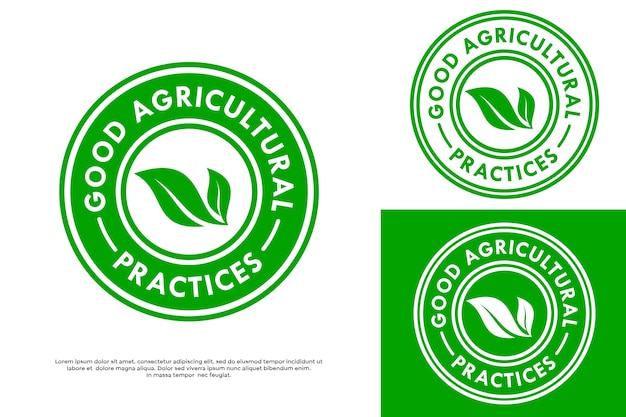 Vector a green and white logo for agricultural produce