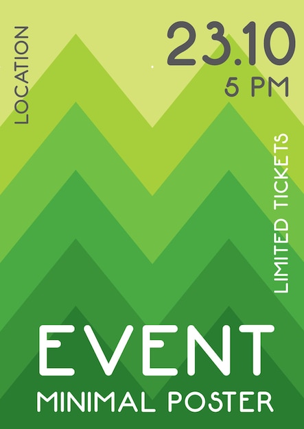 Vector a green and white poster for an event for an event.