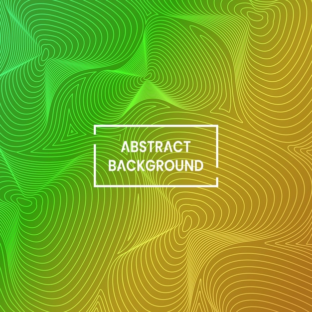 green and yellow abstract background design with topographic line pattern. colorful and modern