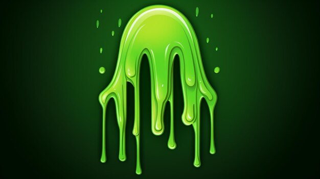 Vector a green and yellow abstract design of a green and yellow liquid