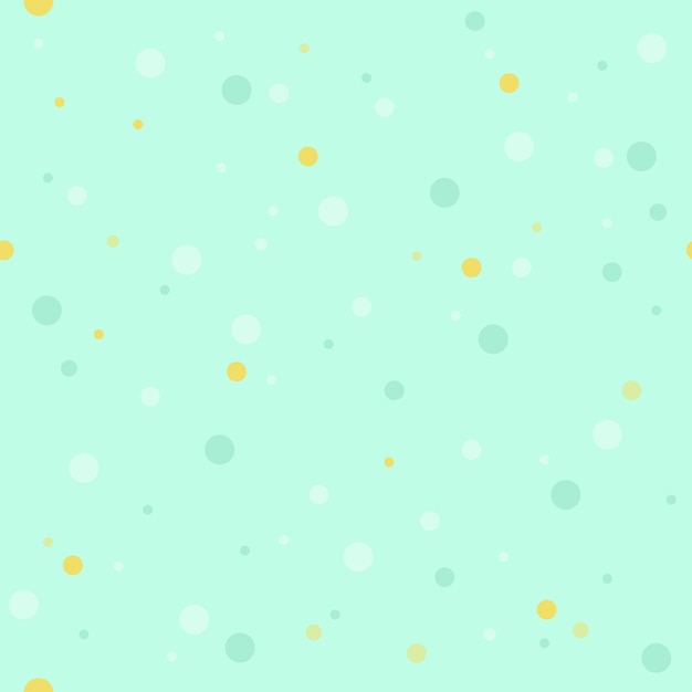 Green and yellow dots seamless pattern