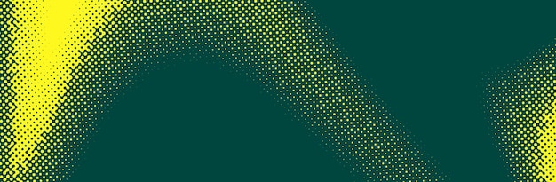 Vector green and yellow halftone dots abstract vector background