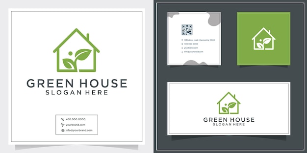 Greenhouse logo and business card design inspiration