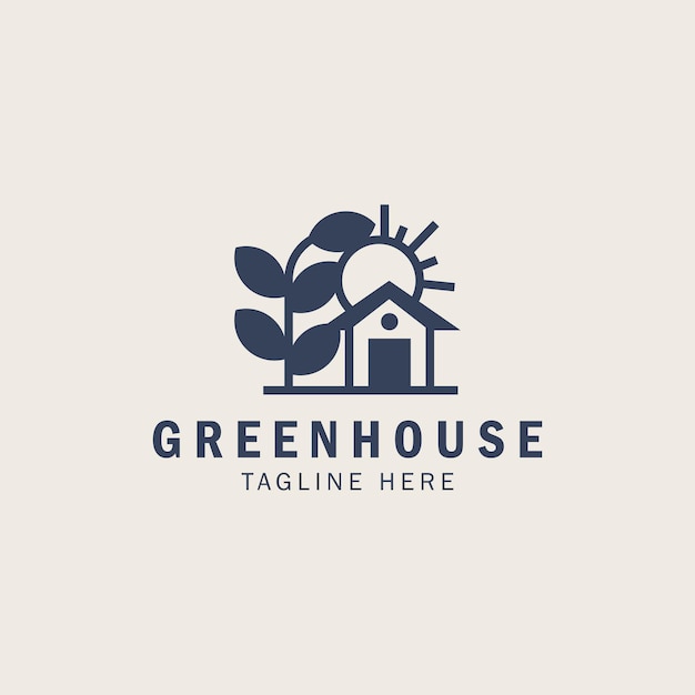 Greenhouse logo template Universal creative premium symbol Vector sign icon logotype