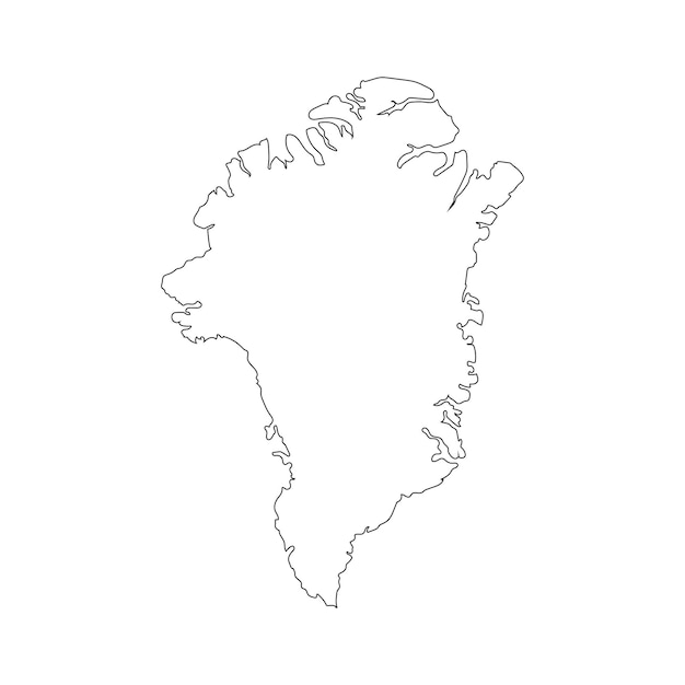 greenland map icon vector illustration design