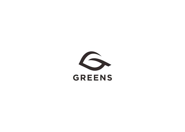 greens logo design vector illustration