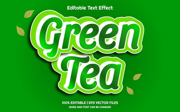 Greentea 3D editable text effect