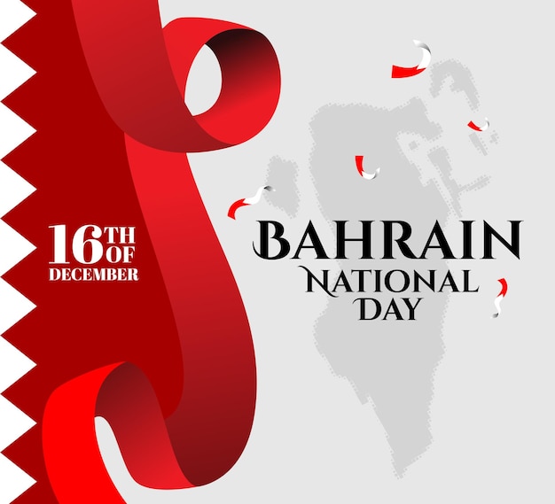 Greeting card for bahrain national day