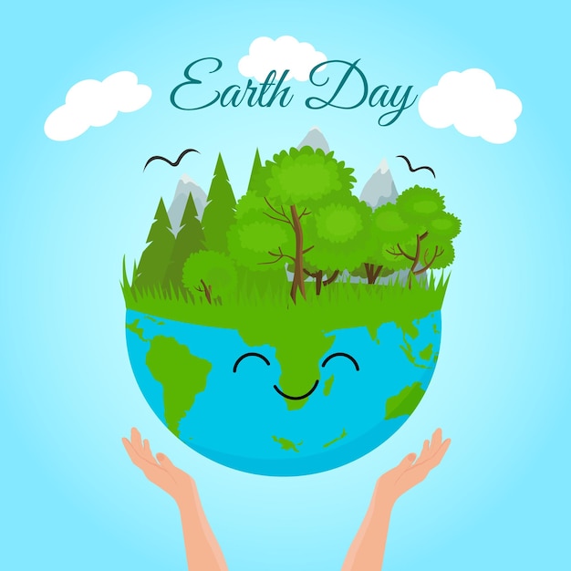 greeting card for earth day world environment day