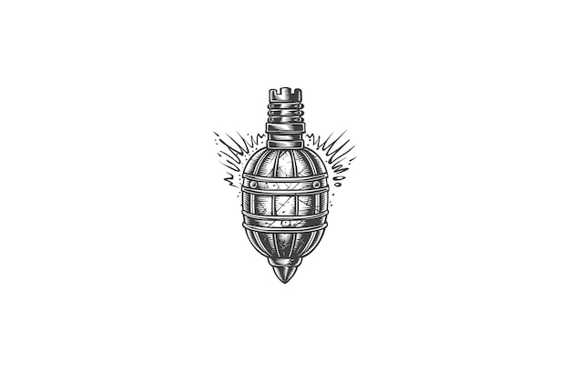 Grenade logo design template vector illustration