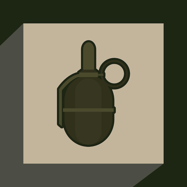 grenade vector illustration background