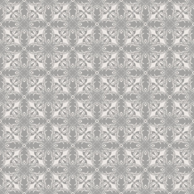 Grey color abstract shape seamless ornament fabric ethnic mandala yoga pattern background meditation