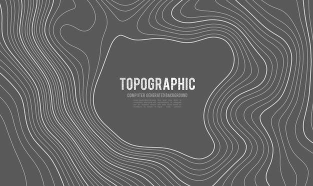 Grey contours vector topography geographic mountain topography vector illustration topographic patte