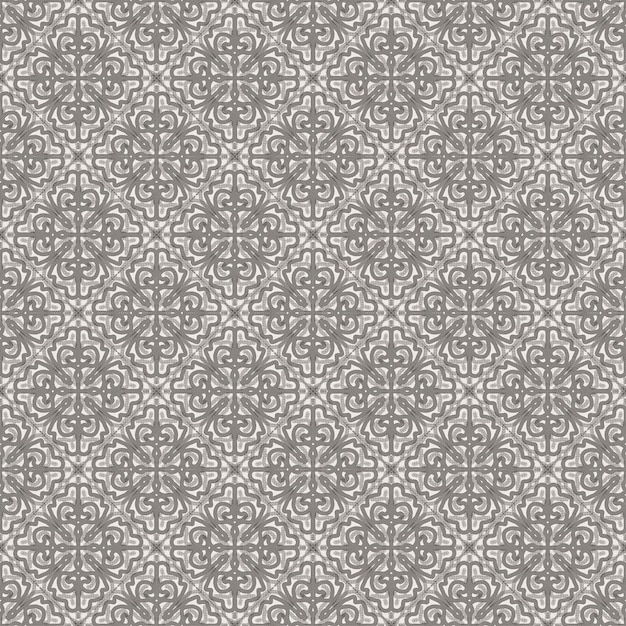 Grey floral abstract shading seamless fabric ethnic mandala pattern background ornament decorative