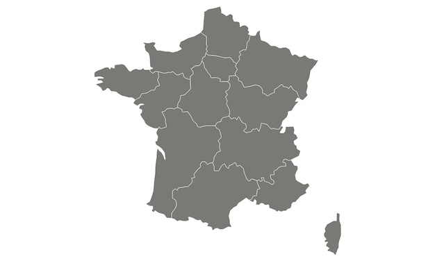 Grey France map