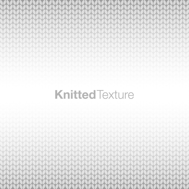 Grey knitted background, vector illustration. Knitted texture