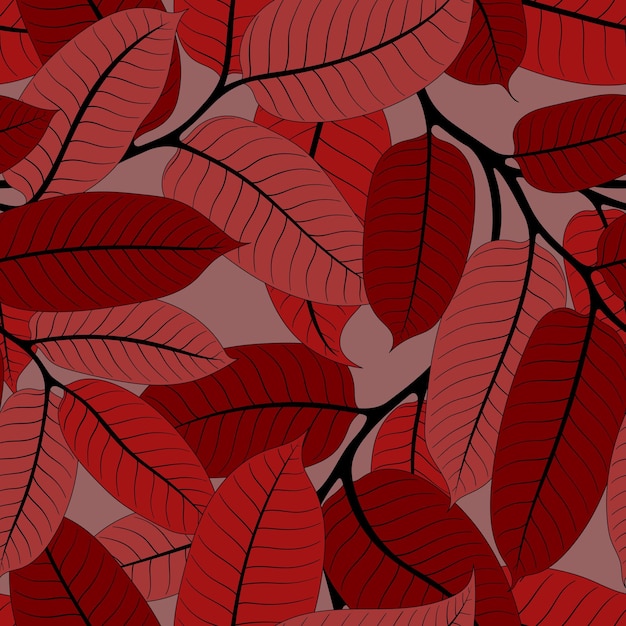 GREY SEAMLESS BACKGROUND WITH RED NUTMEG BRANCHES