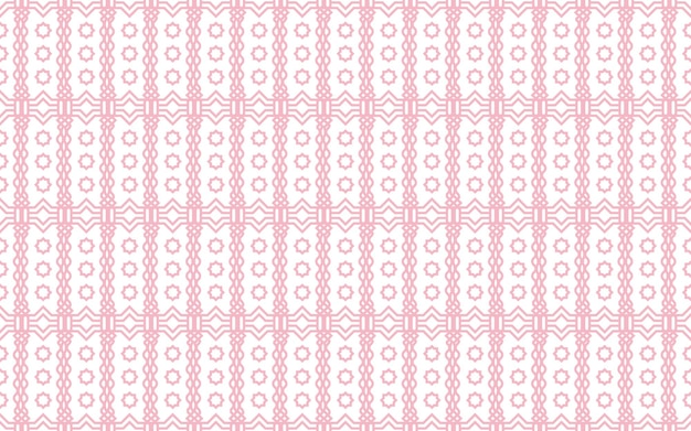 Grid and mesh pattern seamless with pink geometric retro and seamless pattern white background