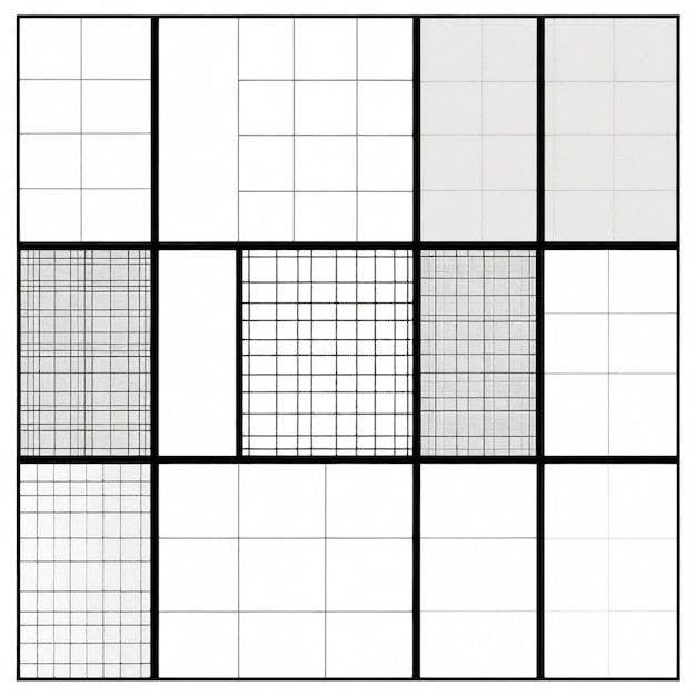 Vector grid vector set white background isolated a high quality image