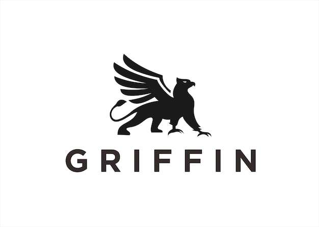 griffin logo design vector illustration