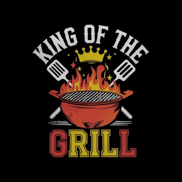 Vector grill t shirt design