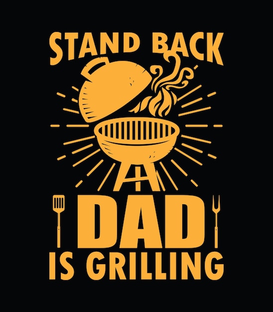 Grilling typography vector TShirt design