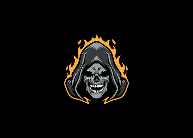 Grim Reaper Head Esport Logo