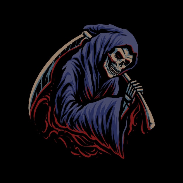 The grim reaper illustration