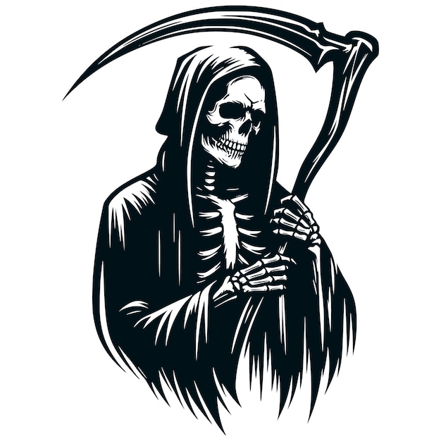 Grim Reaper Skeleton Silhouette Vector FilesGrim ReaperSkeleton Files