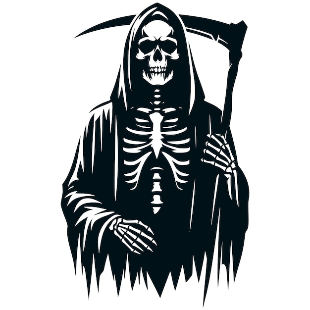 Grim Reaper Skeleton Silhouette Vector FilesGrim ReaperSkeleton Files