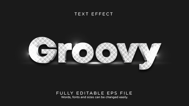 Groovy Diamond Text Effect Font Type