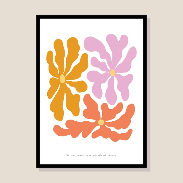 Groovy flower and botanical vector illustrations for your wall art gallery