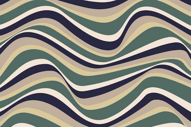 Groovy hippie 70s backgrounds with waves swirl twirl pattern