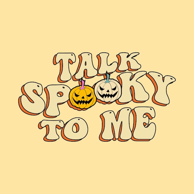 groovy vintage halloween t shirt design