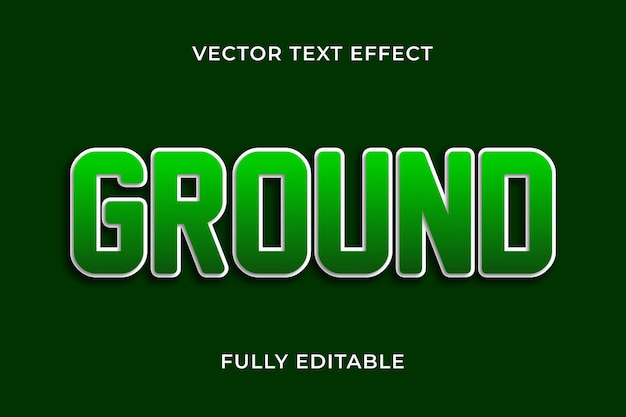 GroundText effect photoshop