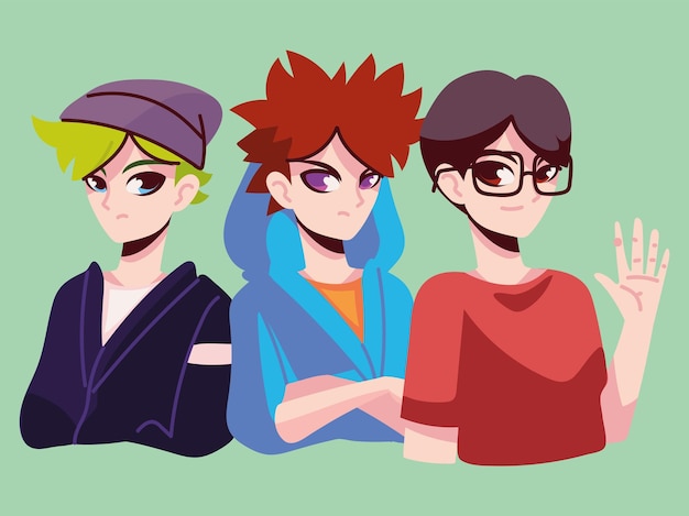 Group anime boys