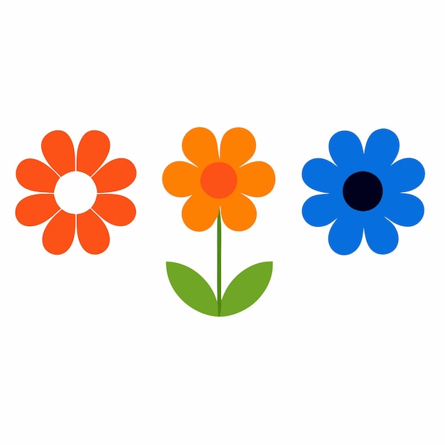 a group of colorful flowers with the word  l  on the bottom