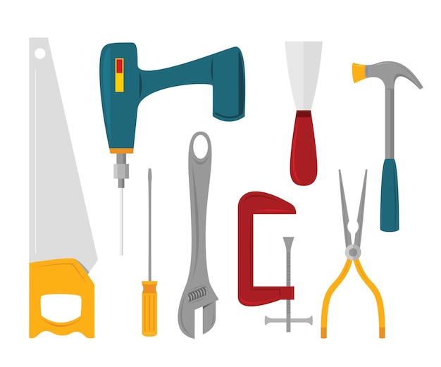 Group of the Handyman Tools.