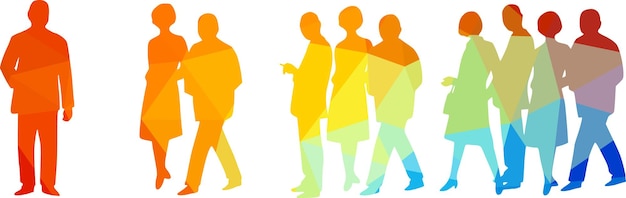 Group Of People Vector Image Isolated On Transparent Background