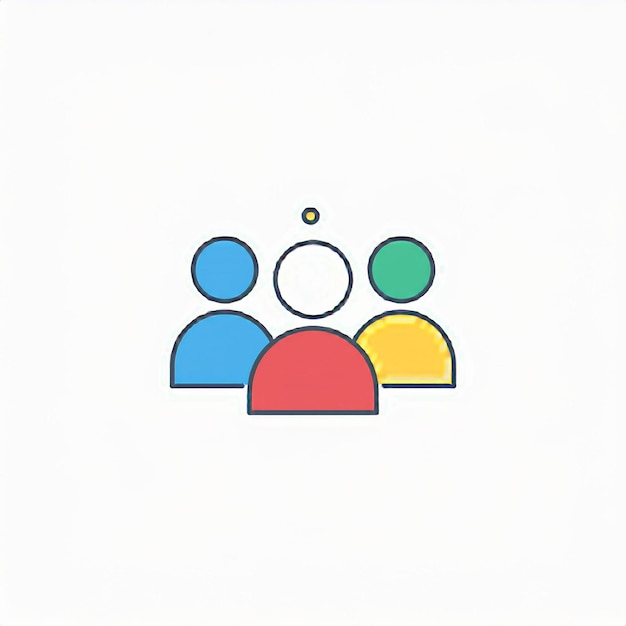 a group of people with a blue and red logo that says  people