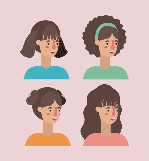 group of women characters