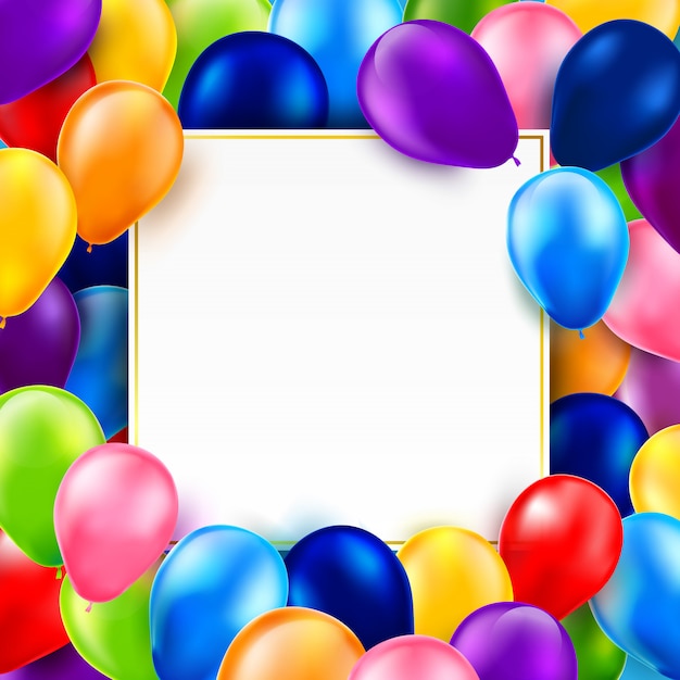 Groups of colorful shiny and gross balloons 0001