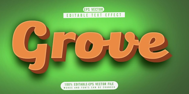 Grove edible text effect