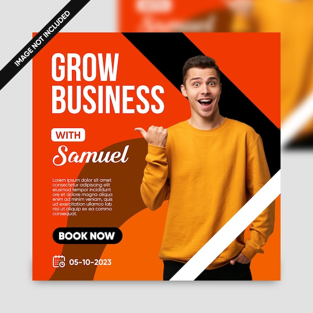 Grow business social media post templates