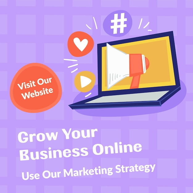 Grow your business online marketing strategy