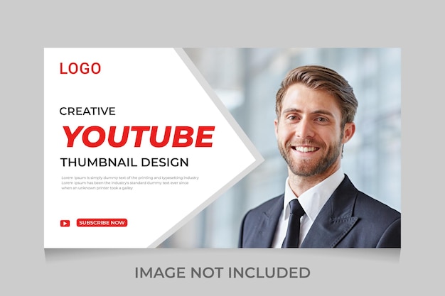 Grow Your YouTube Channel Business and web banner template Design