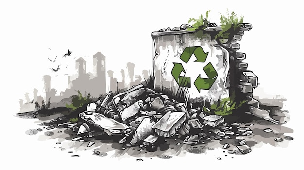 Growing Recycle Green Sign Environmental Conceptual Image