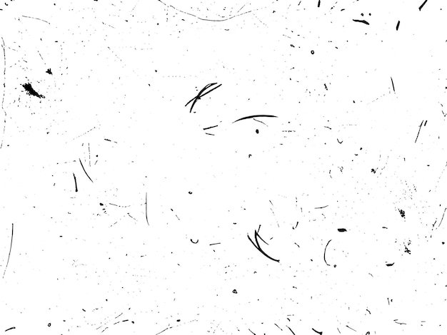 Grunge background vector illustration. Black and white messy texture with scratches and dots.